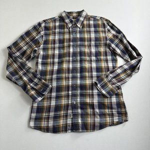 Shirts By AG Adriano‎ Goldschmied Purple Plaid Flannel Mens Size Medium Casual